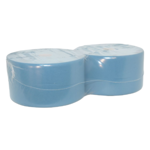 Industriepapier blauw 350 m x 21,8 cm 3 lgs, 2 rollen cellulose