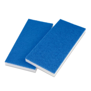 Schuurpad Melamine wit/blauw, 25 mm 10 st.